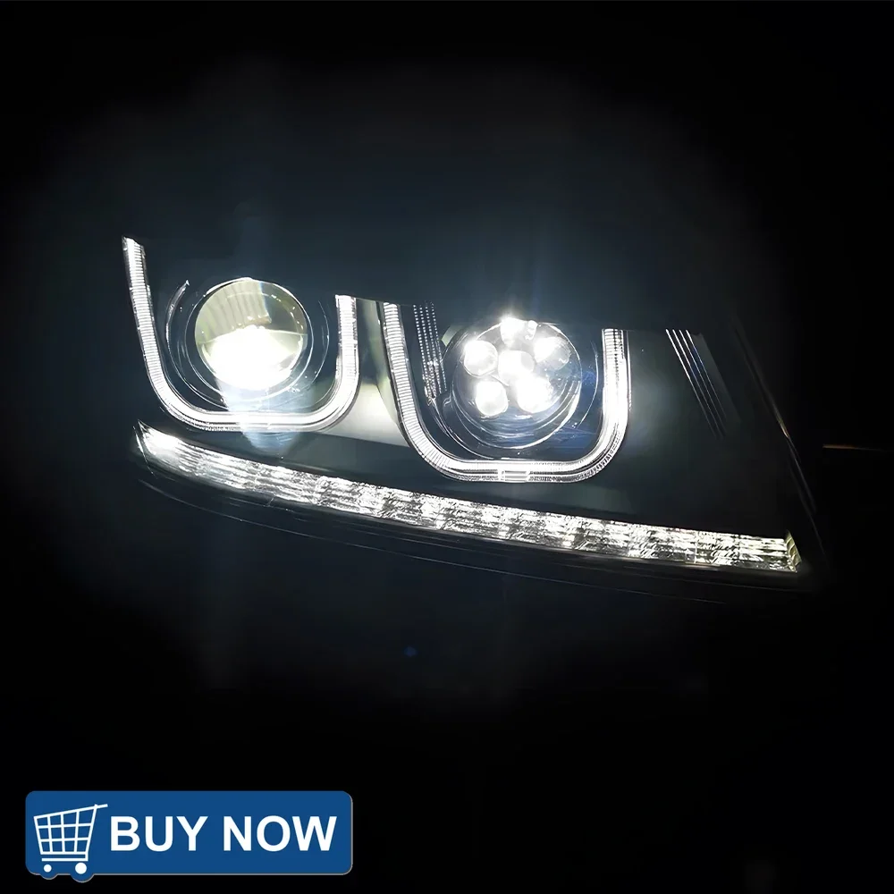 

Auto Headlights Assembly For Fiat Freemont 2012-2014 Car Front Lamps Upgrade LED Double U Projector Lens Tool Accessories