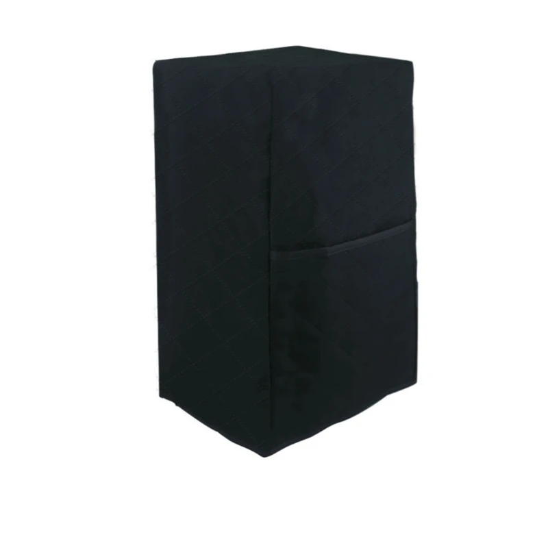 

652F Quiet Juicer And Protective Cover with Storage Pocket Dustproof Black Quilted Fabric Kitchen Appliance Protector