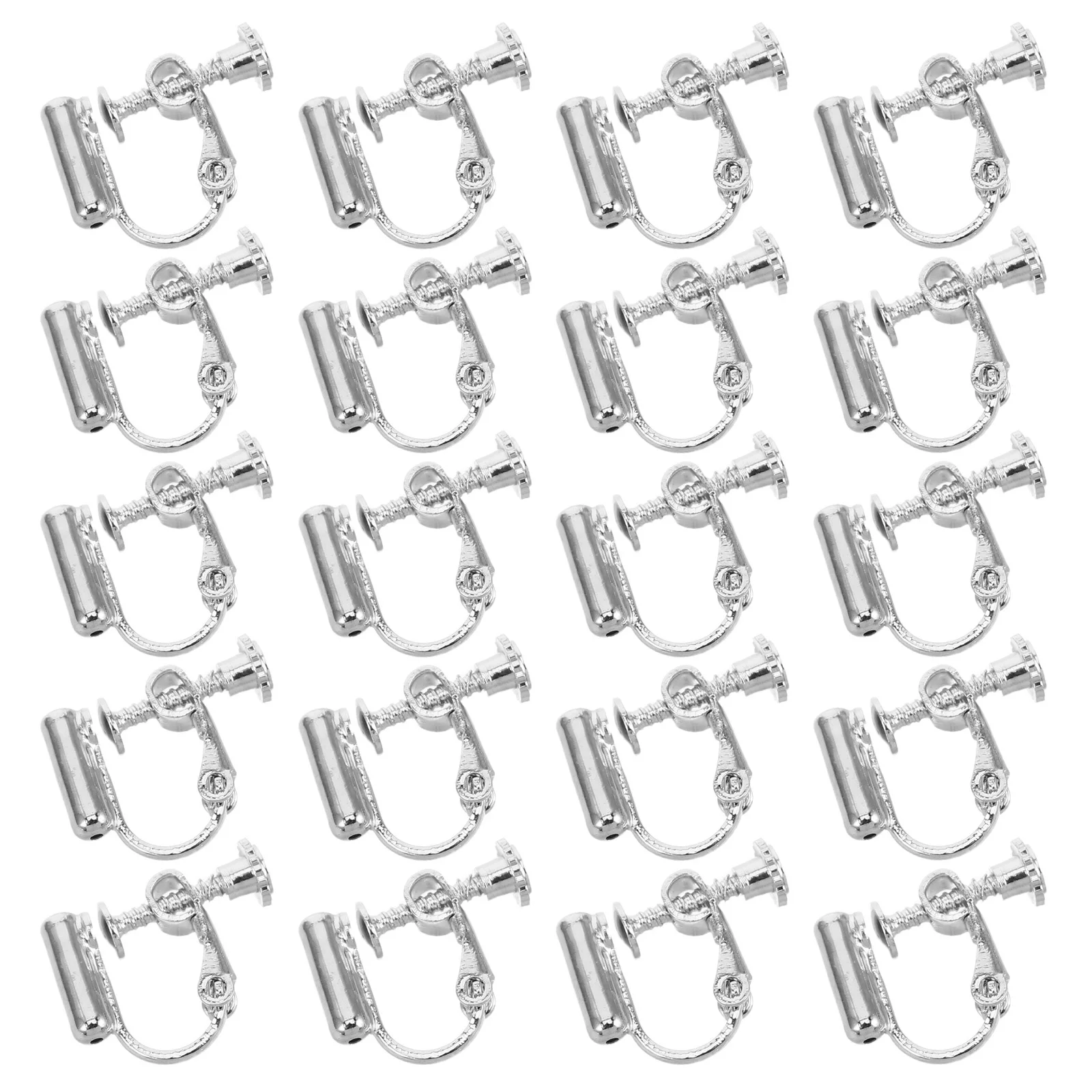 

20Pcs Ear Clip Converters DIY No Piercing Needed Converts Earrings to Clip-on for Jewelry Making Accessories Ear Clips