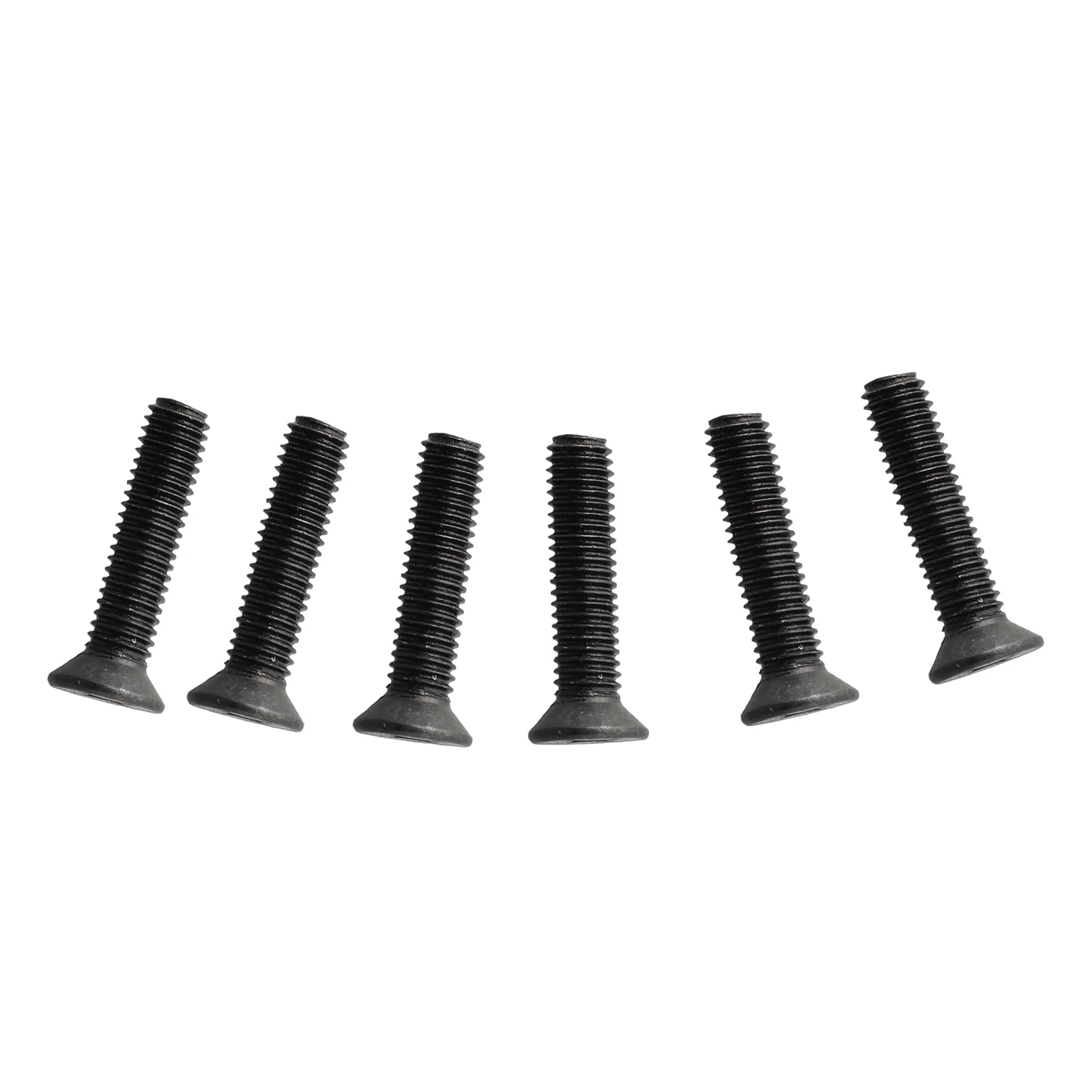 6Pcs M5/M6 Flat Countersunk Screw For Drill Chuck Shank Adapter 22mm Left Hand Thread Metal Black Power Tool Accessories