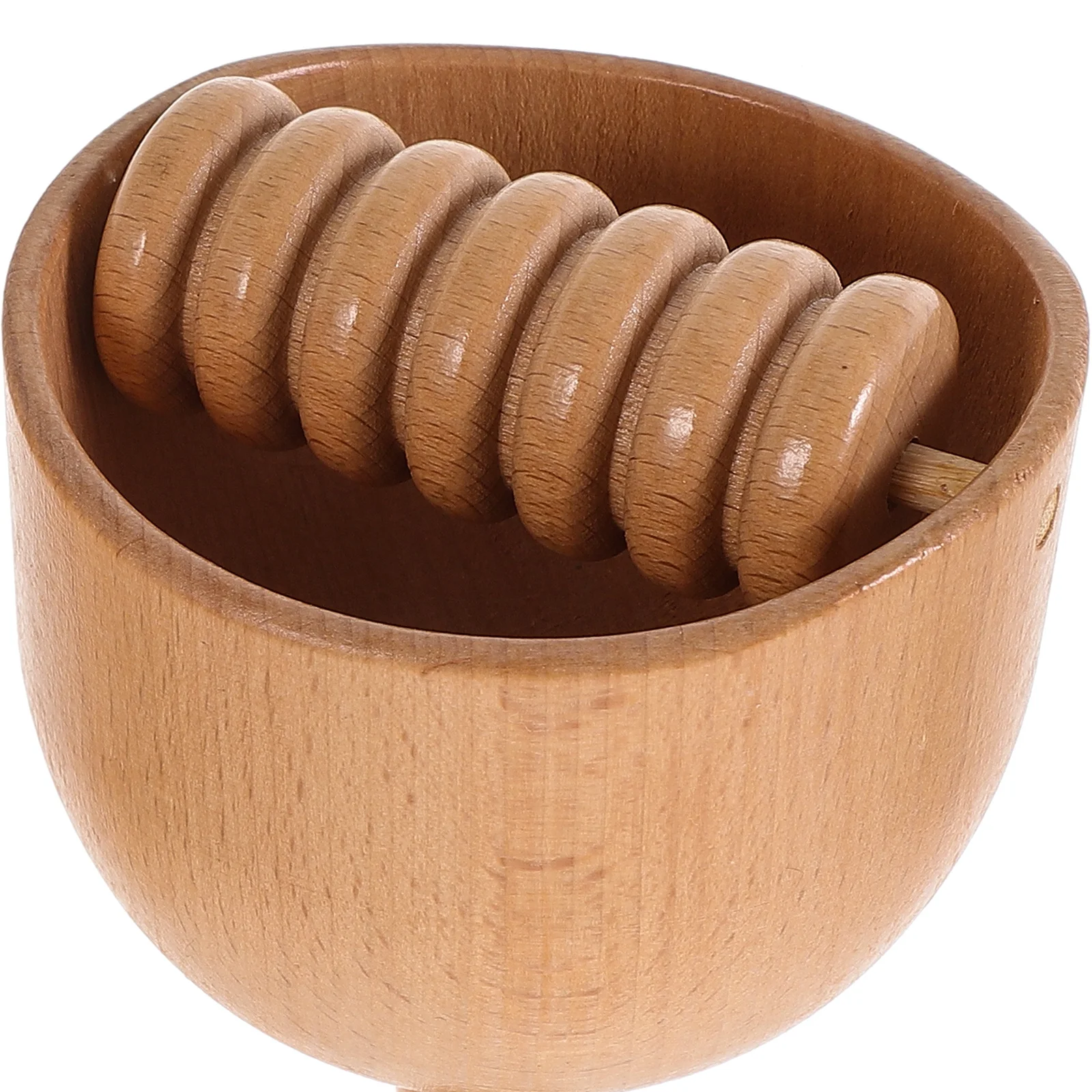 

2Pcs Wooden Handheld Massage Cup Body Massager Tool Ergonomic Long Lasting Durable Muscle Tension Relief Back Stretching Home