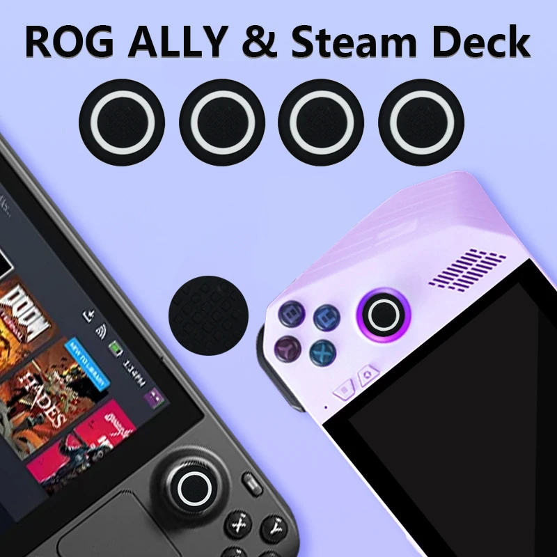 4 sztuki silikonowy Joystick nakładki na przyciski ochraniacz Rocker osłona przycisku nasadki do deck parowy i akcesoria konsola do gier ROG Ally
