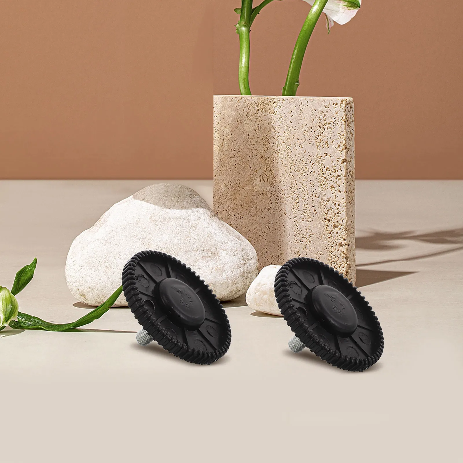 4 قطعة M10 المسمار في الأثاث التسوية قدم منصات ل مفرغة أريكة الجدول المضادة للانزلاق قابل للتعديل التسوية البلاستيك الأسود #4