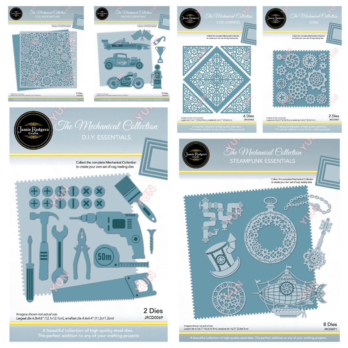 

2025 New Craft Dies Essentials Steampunk Racing Essentials Cog Background Cutting Dies DIY Scrapbooking Diary Greeting Card Make