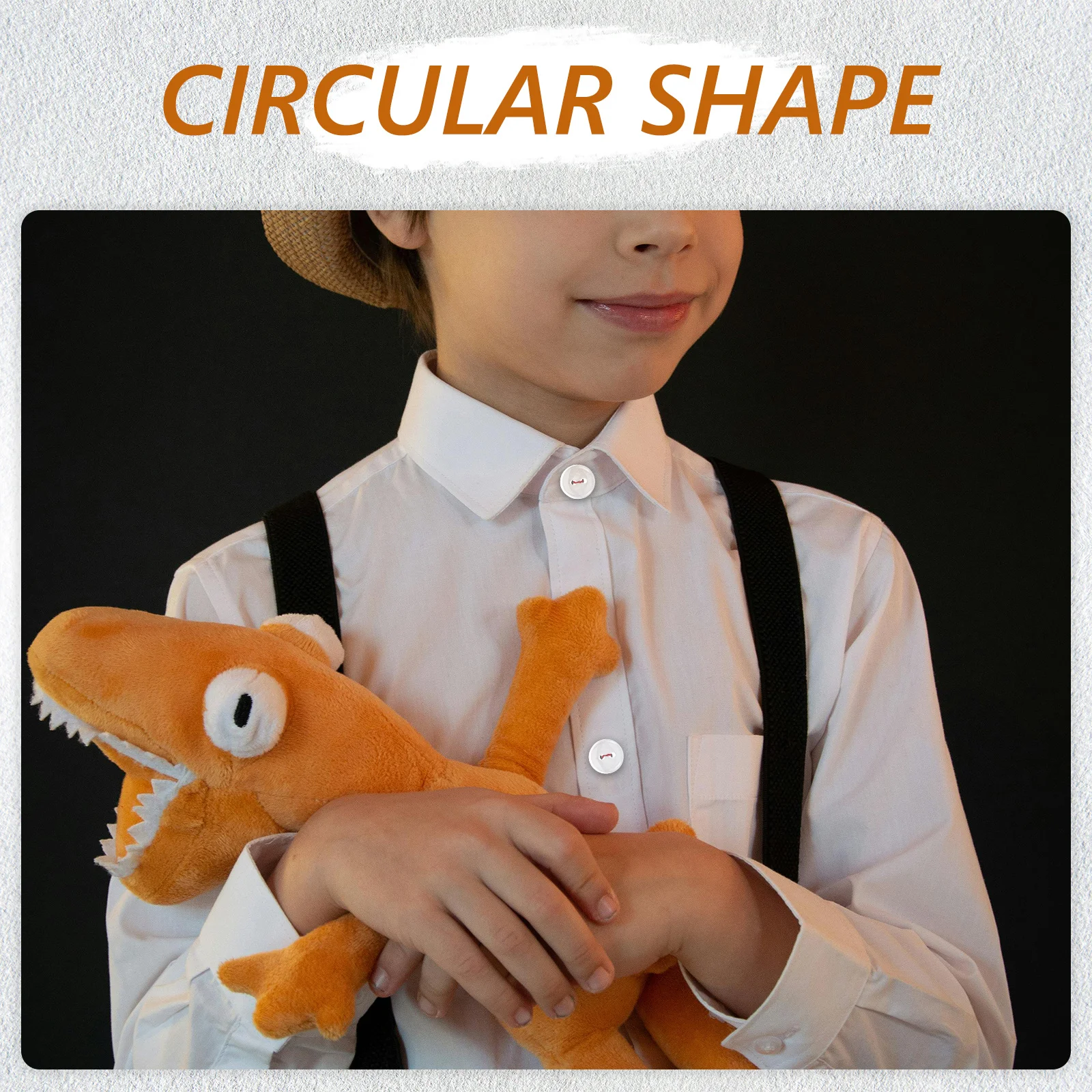 

100pcs Children Clothing Buttons 15Mm Clear Round Resin Sewing Buttons For Kids Shirts Diy Craft Supplies Flatback Fasteners