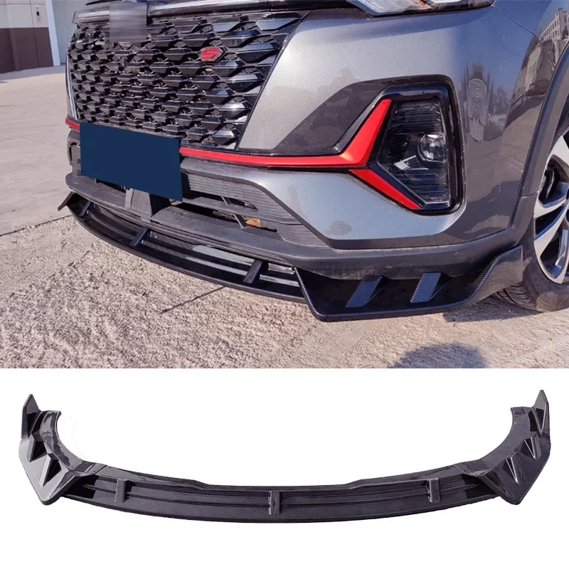 Splitter for CHANGAN CS35 Plus Rear Diffuser 2021 2022 23 Front Bumper Spoiler Skirts Lip Body Kit Retrofit Accessories