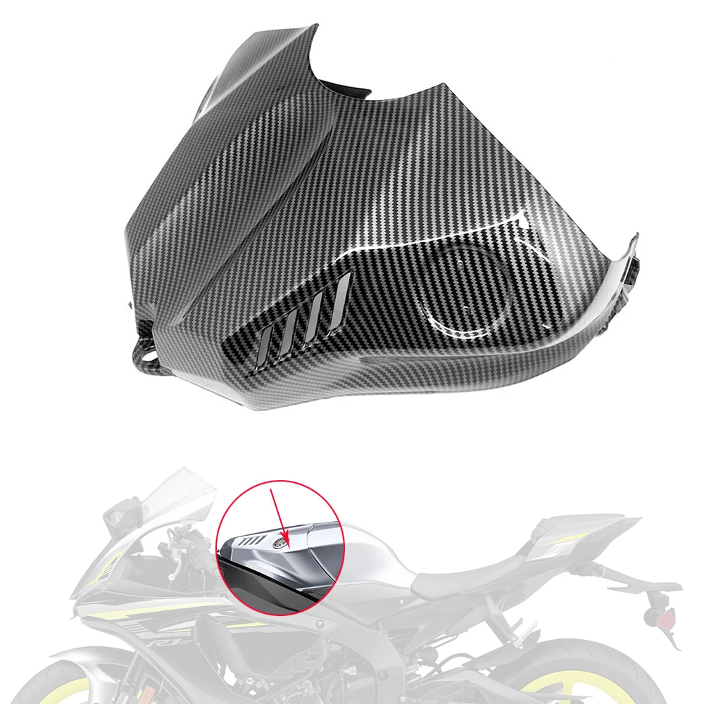 

Carbon Fiber Motor Ignition Key Case Cover Panel Fairing Cowl Fuel Tank Middle Cover Fit For YAMAHA YZF R1 YZF R1M R1S 2015-2019