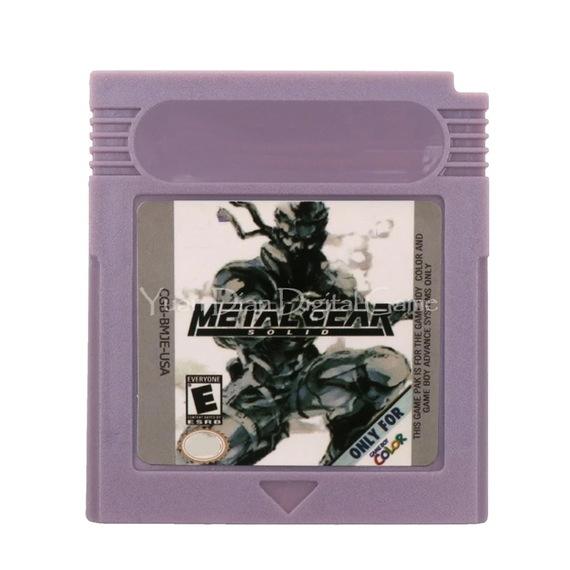 GBC Games Card 16 Bit Video Game Cartridge Console Meta Gear English Language USA Version  For GB/SP