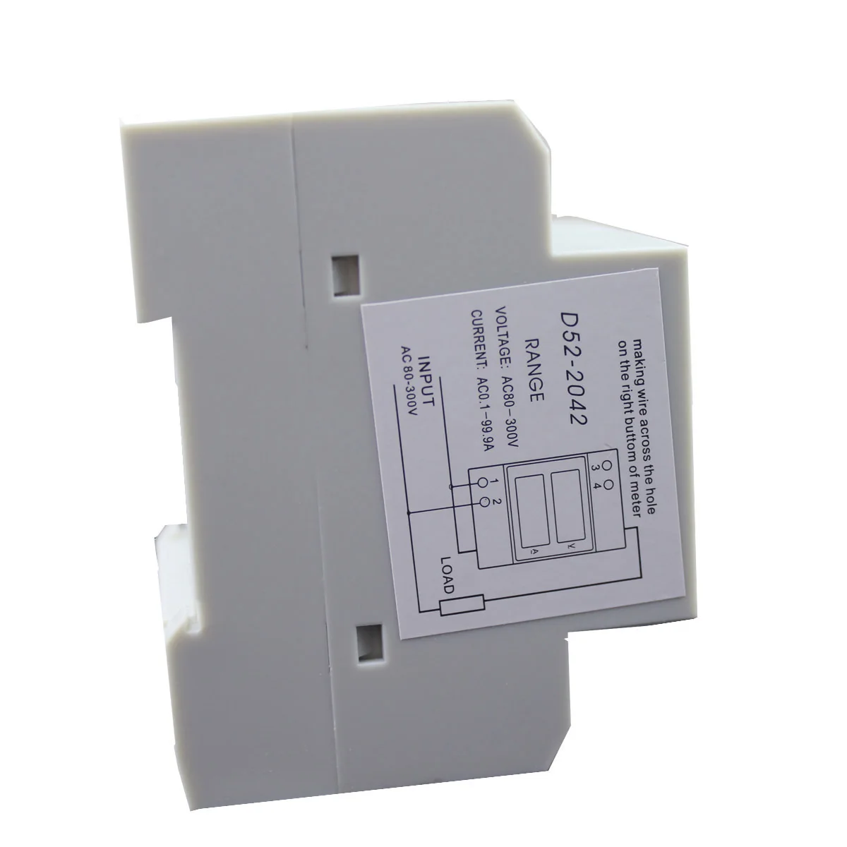 Digital Multifunction Wattmeter Ac 80-300V 100A Voltage Current Power Factor Energy Consumption Monitor for Home