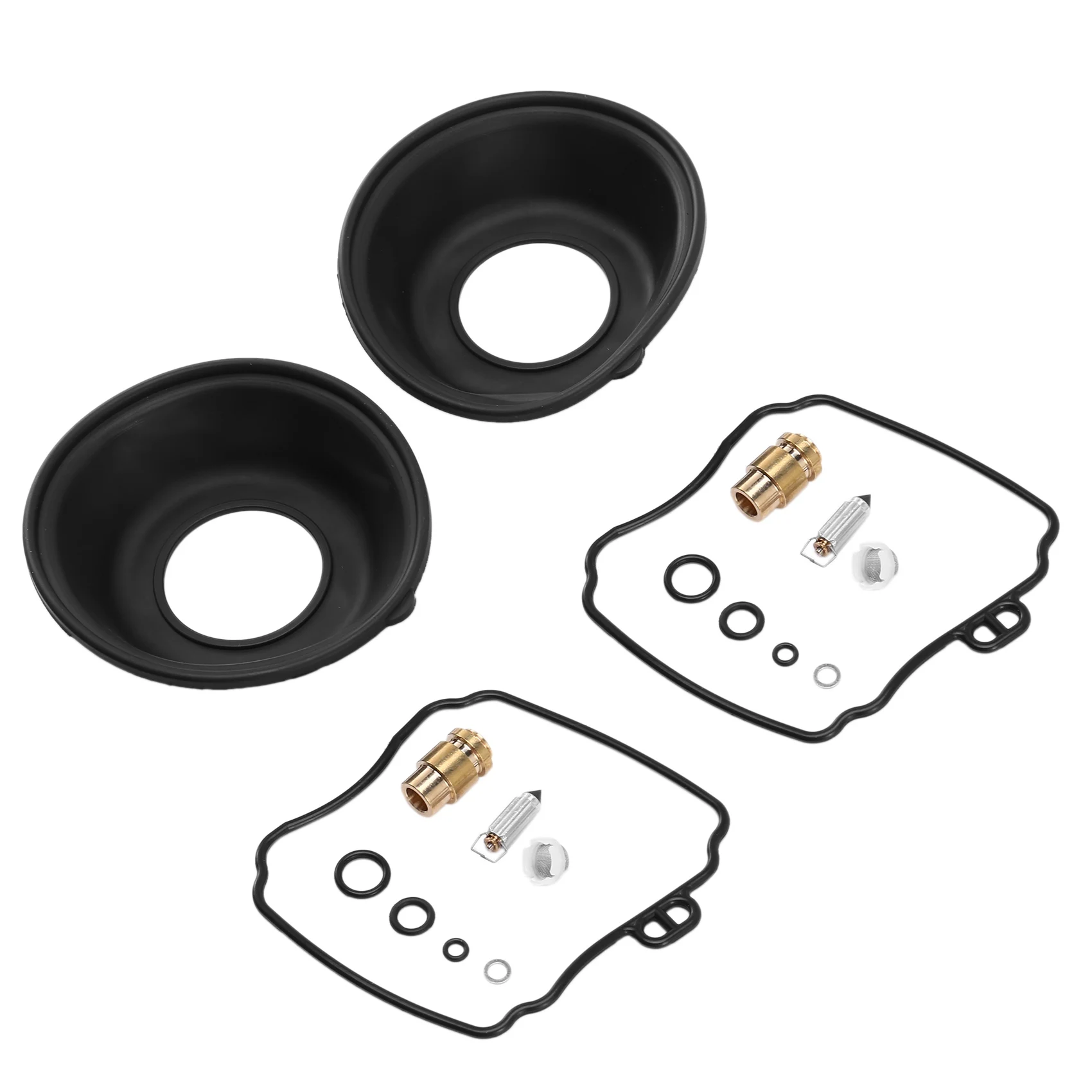 2Set for XVS650 XVS650AT V Star XVS 650 A AT 1998-2016 Plunger Diaphragm Parts of Motorcycle Carburetor Repair Kit