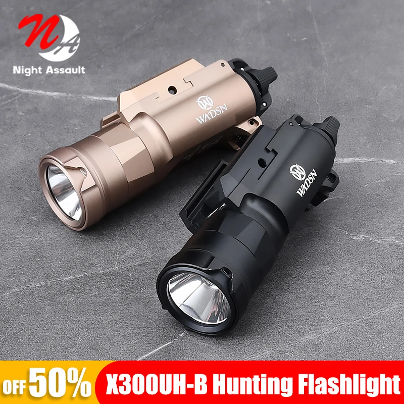 

WADSN Surefir X300UH B Hunting Flashlight Weapon Scout Metal LED outdoors Light Tactical airsoft accesories equipments Fit 20mm