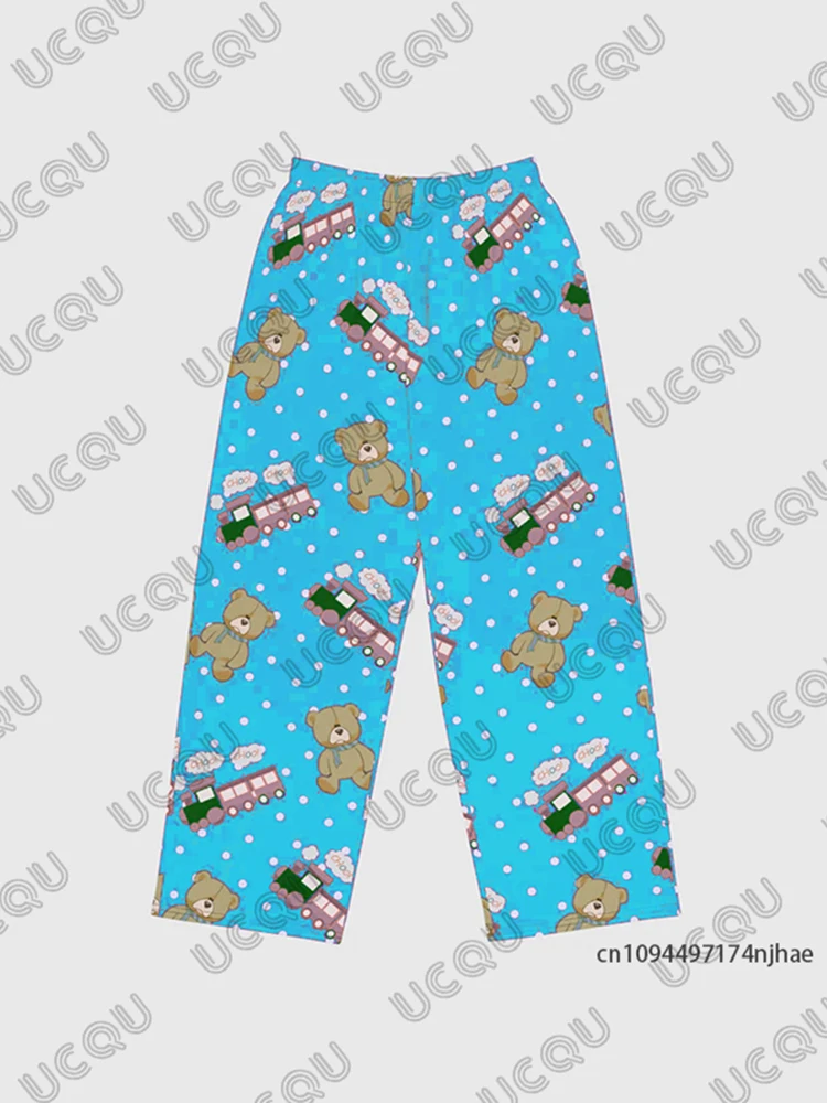 2025 Nuovo KPop Demon Hunters Huntrix Cartoon Stampa Coppie Pigiama Pantaloni Per Donna Uomo Autunno Inverno Moda Casual Pantaloni Lunghi