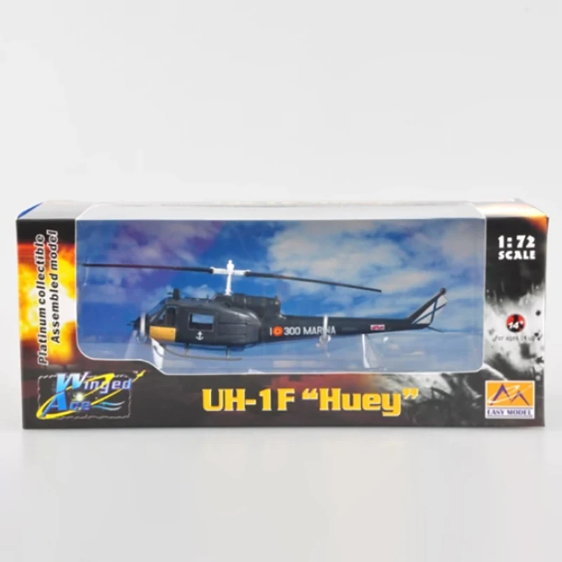 Diecast 1:72 Scale UH-1F Huey helicopter Spanish Navy finished plastic simulation model Static decoration Souvenir gifts for boy