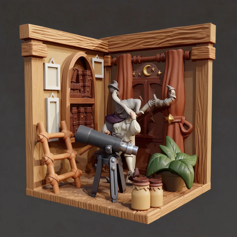 

Overall heights 60mm 80mm Resin model kit colorless self-assembly TD-7618/3D