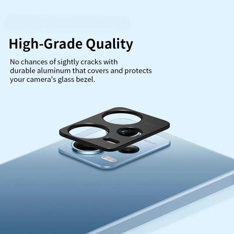 Rear Camera Lens Cover Case for Xiaomi Redmi Note 12 Pro 5G Back Aluminum Metal Camera Lens Protector for Redmi Note12 4G