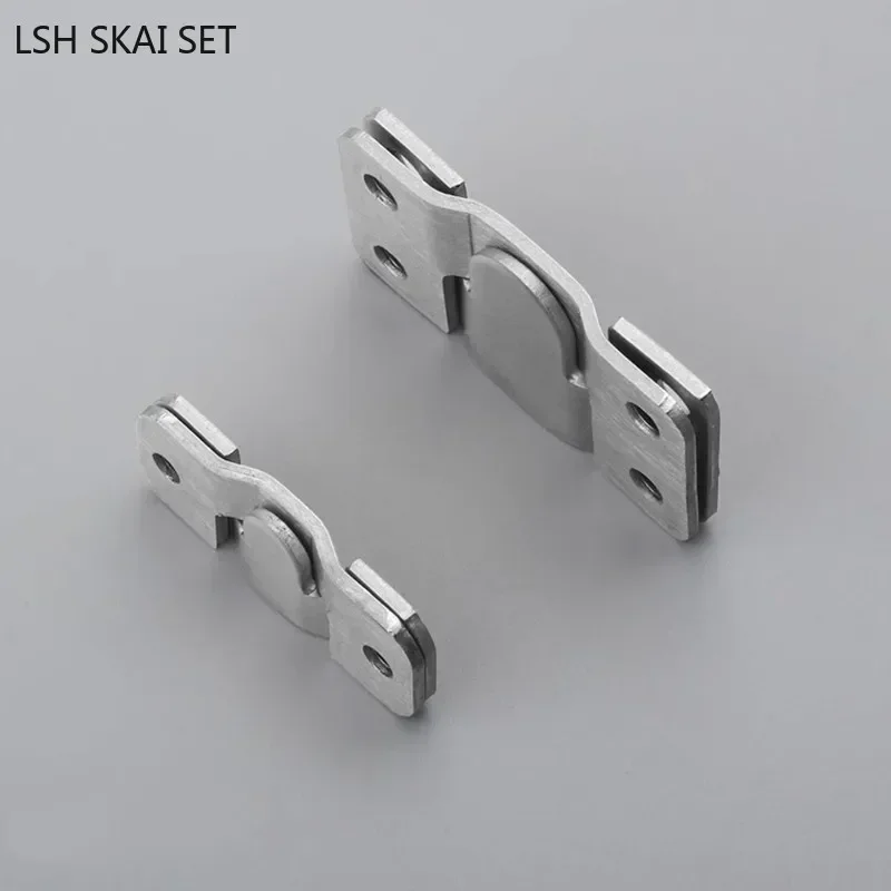 4set Stainless Steel Wall Hook Picture Frame Keyhole Hanger Sofa Bedstead Interlocking Flush Mount Bracket Furniture Connector