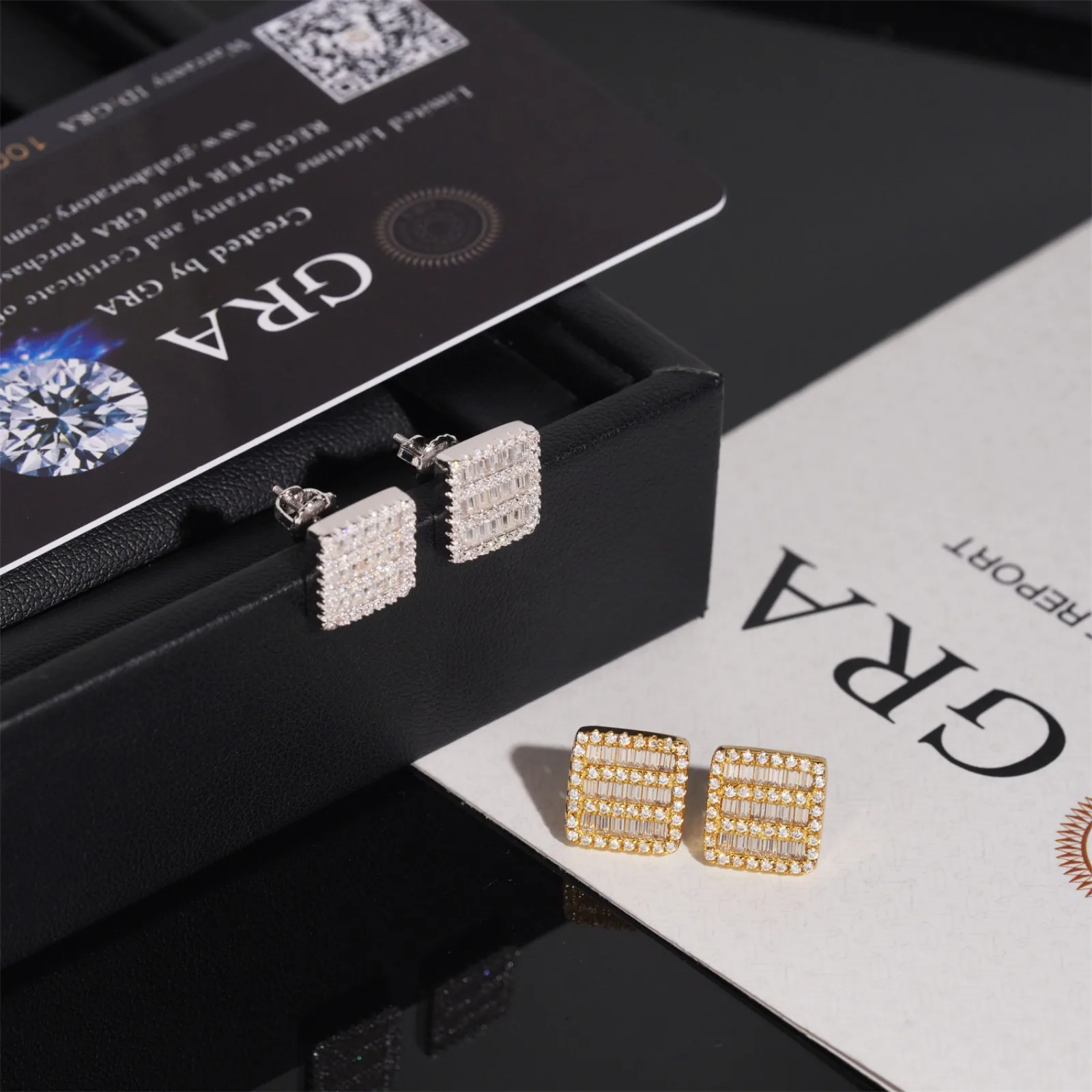 MuShan Jewelry Factory 925 Sterling Silver Stud Earrings for Women Men Unisex Hip Hop Style s925 Stud Drop Earrings Fine Jewelry