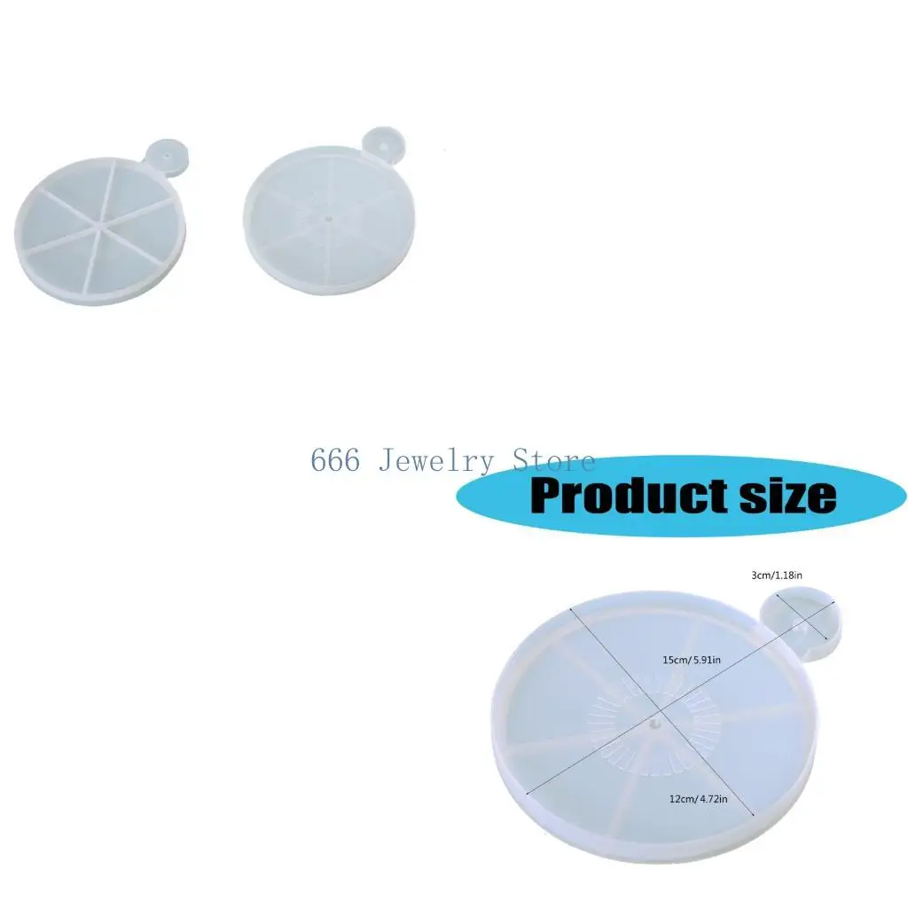 F2TD Rotating Silicone Mould For Craft With Measurement Scale For Jewelry Making And Art Projects