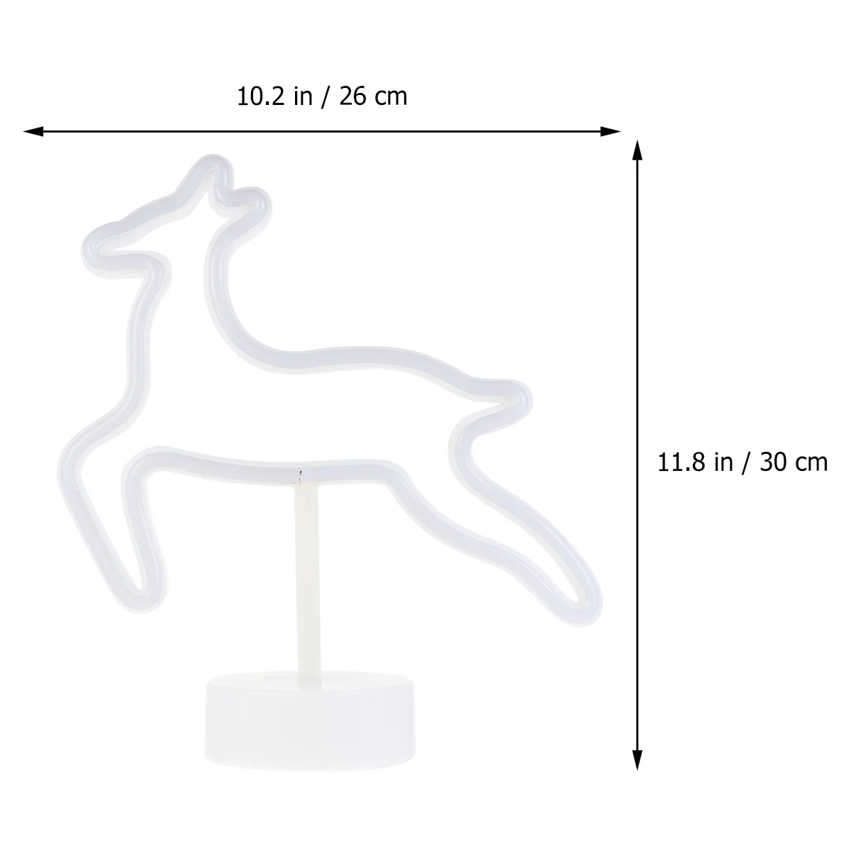 ネオンライト鹿装飾 LED デスクトップランプクリスマスナイトライト暖かいデザインホームパーティーカーニバルテーブル装飾安全