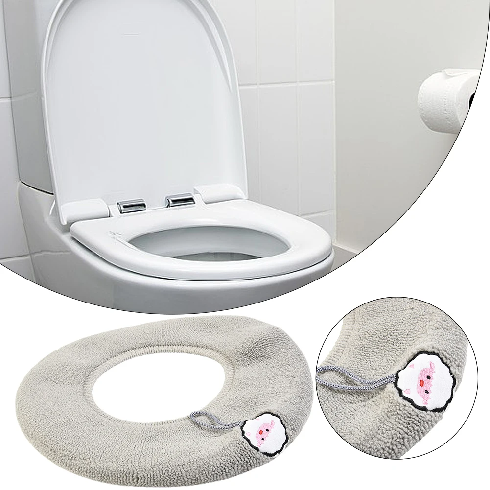 Home Furnishings Toilet Seat Cover Home Comfortable Good Contractile Good Flexibility Spandex Very Soft High Quality Replaceable