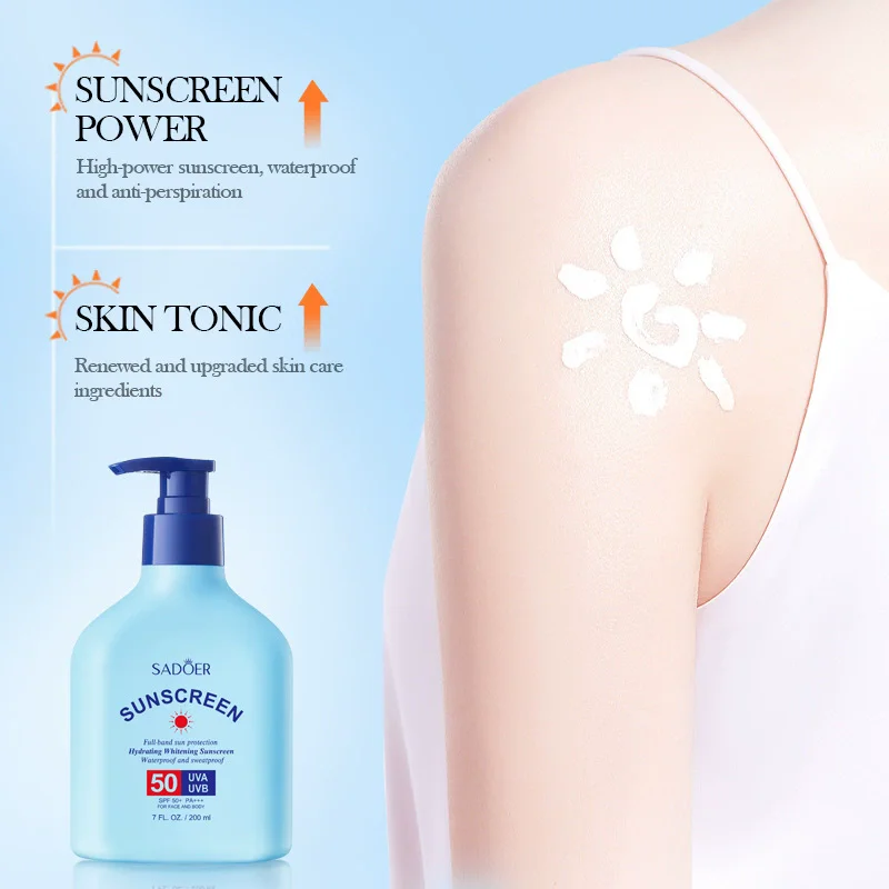 Sunscreen moisturizing and whitening refreshing and anti-ultraviolet sunscreen