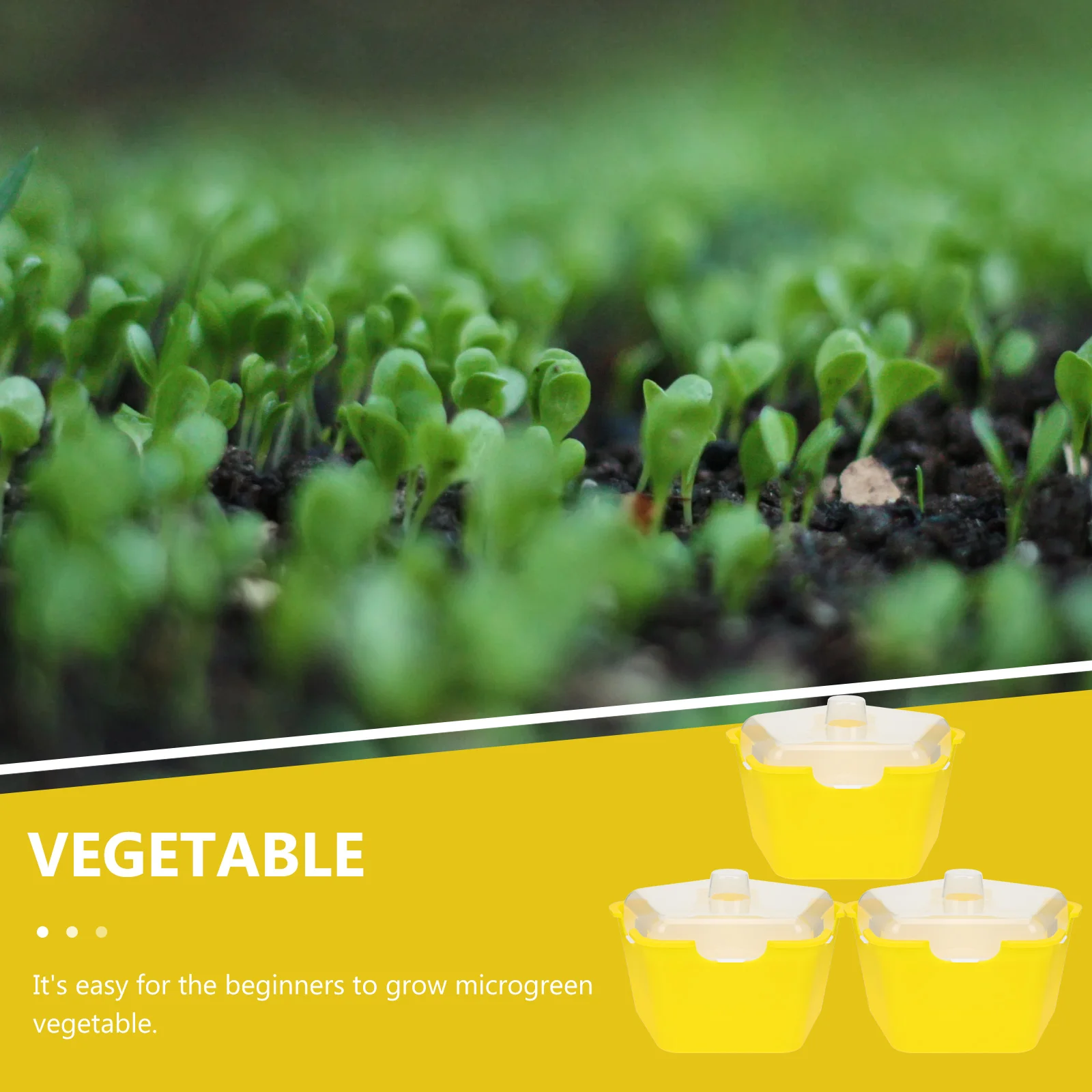 

3Pcs Plant Germination Trays Plastic Seedlings Nursery Trays Multi-Hole Design Durable Growing Containers for Mung Bean Wheat