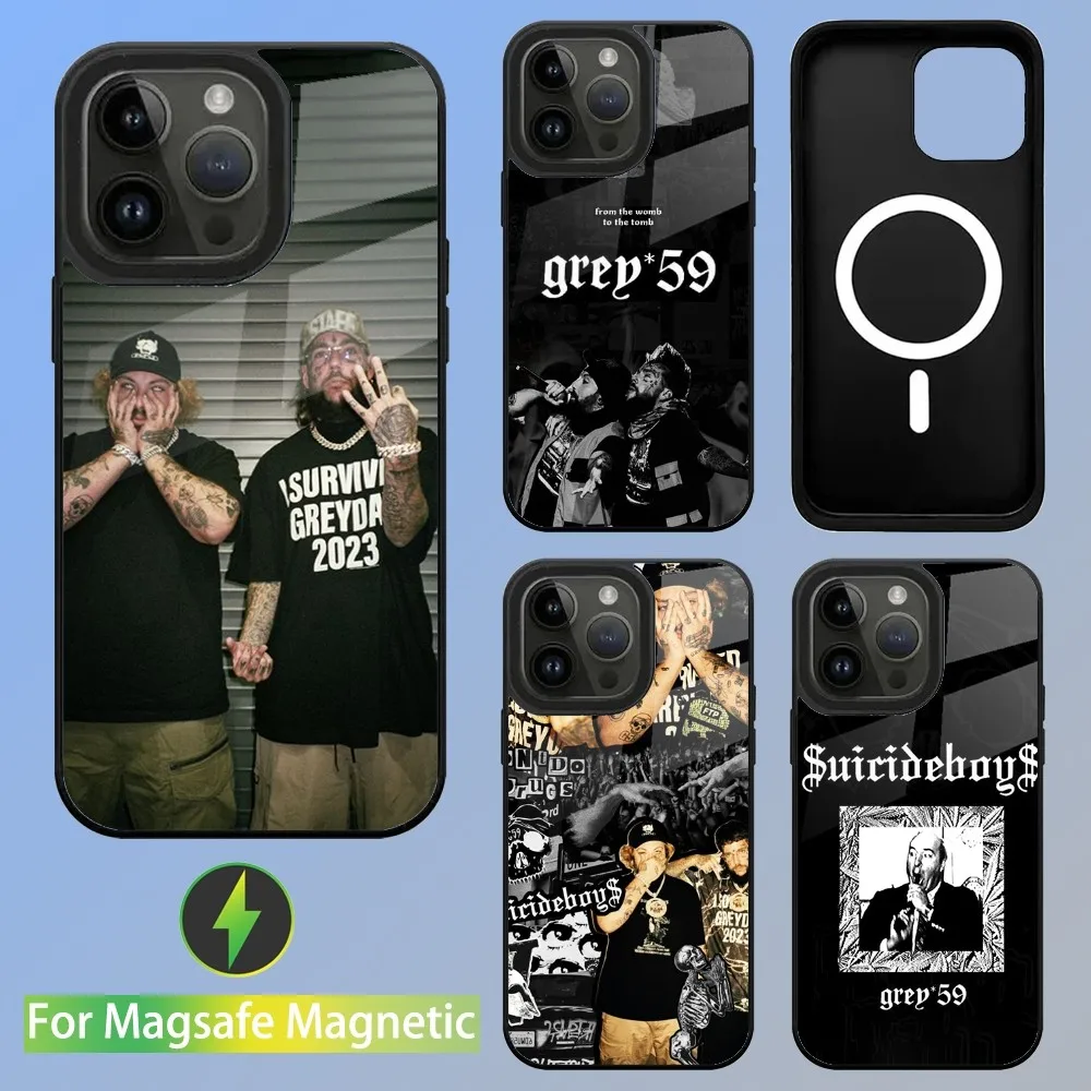 S-Suicideboys G59 Phone Case For iPhone 15,14,13,12,11,Plus,Pro,Max Mini Magsafe Magnetic Wireless Charging