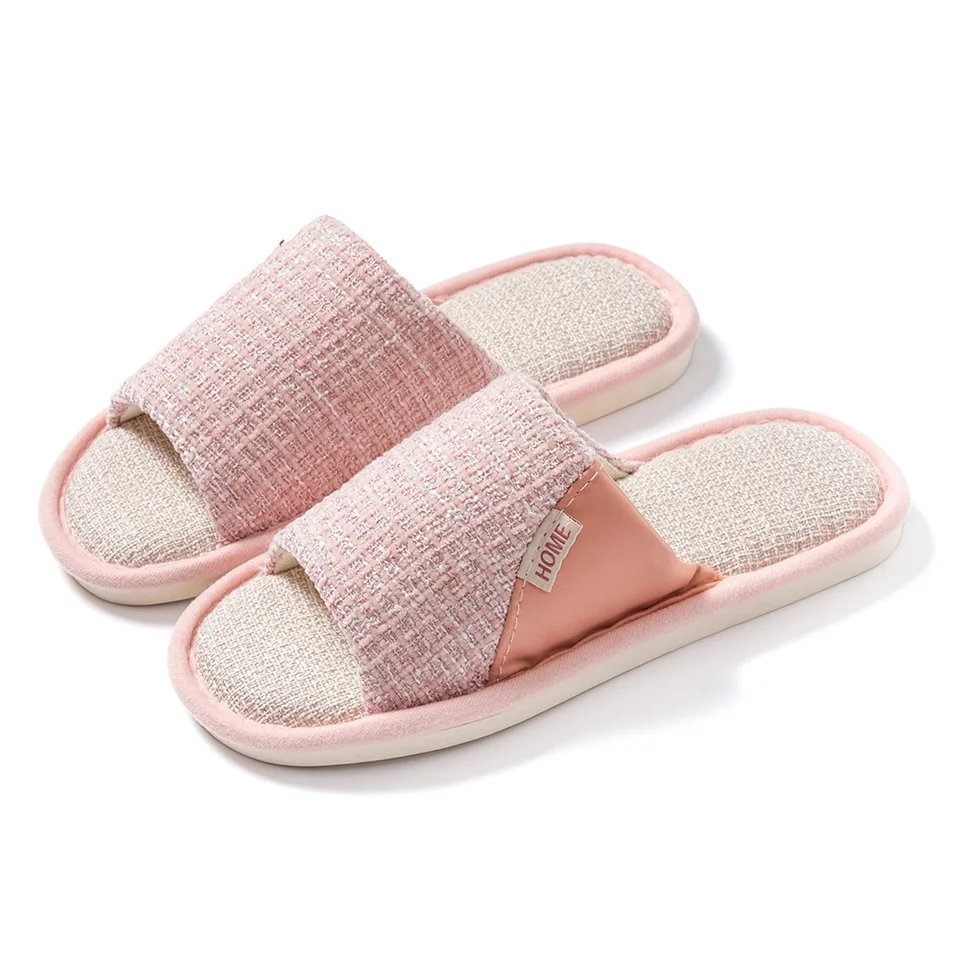 Cozy Open Toe Hemp House Slippers for All