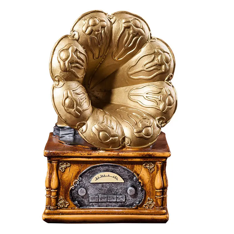 American Retro Small Ornaments Gramophone Creative Home Cafe Restaurant Wine Cabinet Decorations