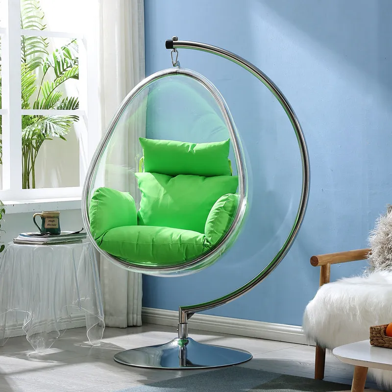Bubble chair oval transparent balcony hanging chair swing rocking chair milk tea shop