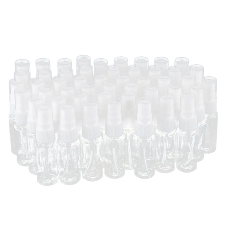2025-300-Pack Empty Clear Plastic Fine Mist Spray Bottles With Microfiber Cleaning Cloth, 20Ml Refillable Container