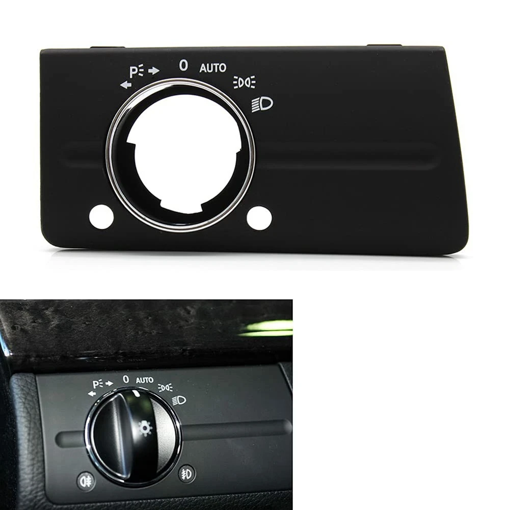 

QB-Car Dashboard Headlight Head Light Lamp Switch Cover Panel Trim For Mercedes Benz W211 E Class 320 350 550 2003-2008