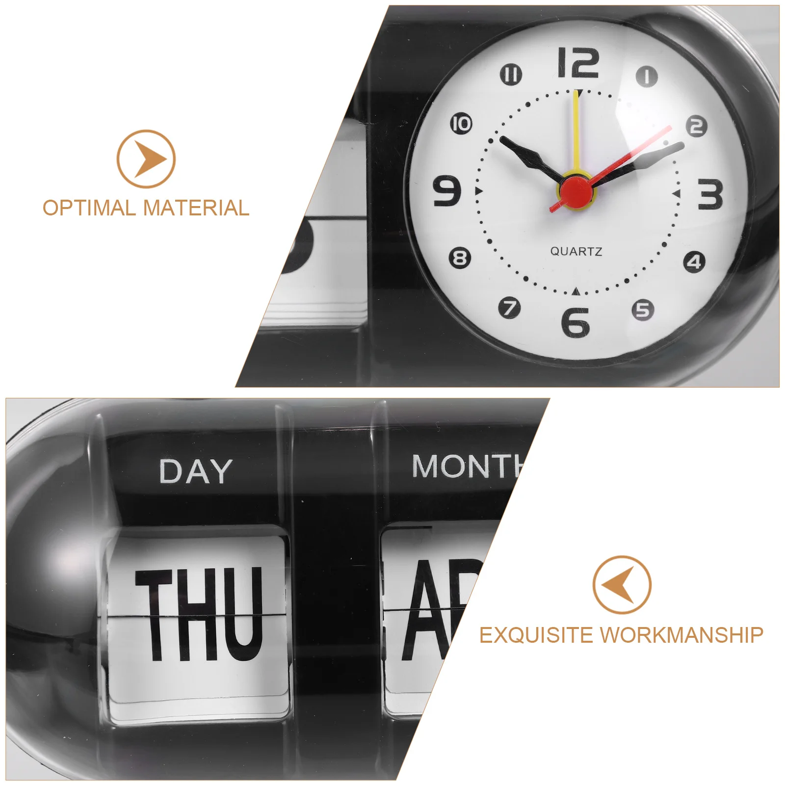 

Flip Page Clock Manual Calendar Desktop Date Month Year Changer Home Office Decor Perpetual Desk Calendar Wall Clock For Living