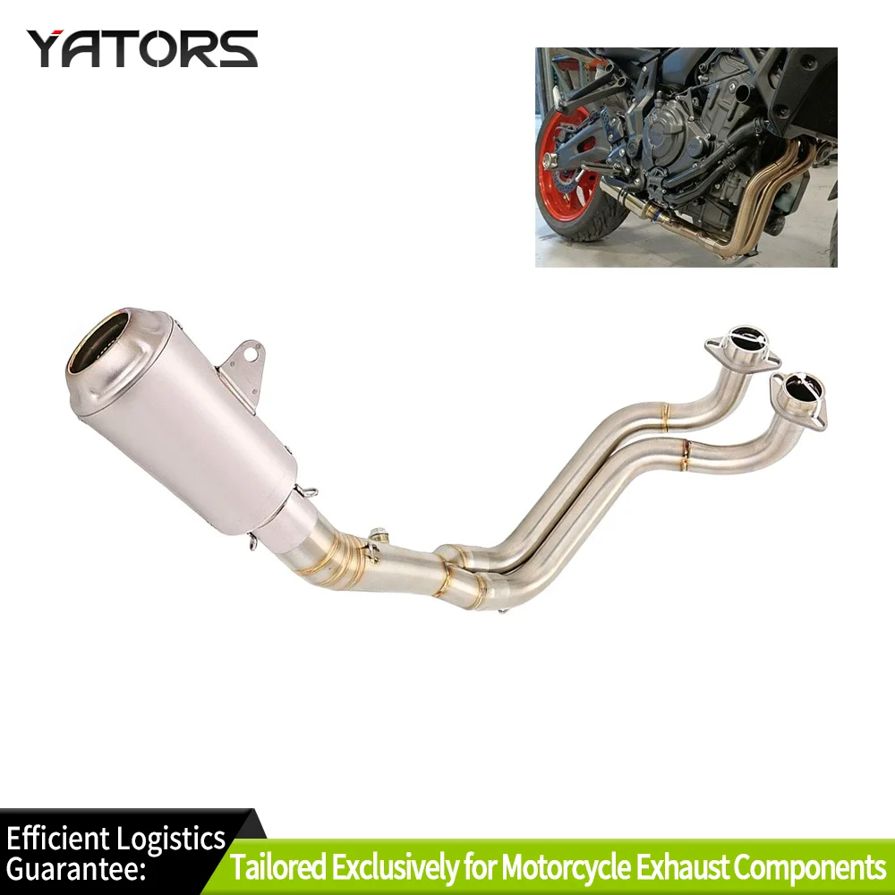 

Exhaust Systems YZF R7 2021-2024 For Yamaha MT-07 Full System Black Muffler Exhaust Header Pipe Exhausts Pipes
