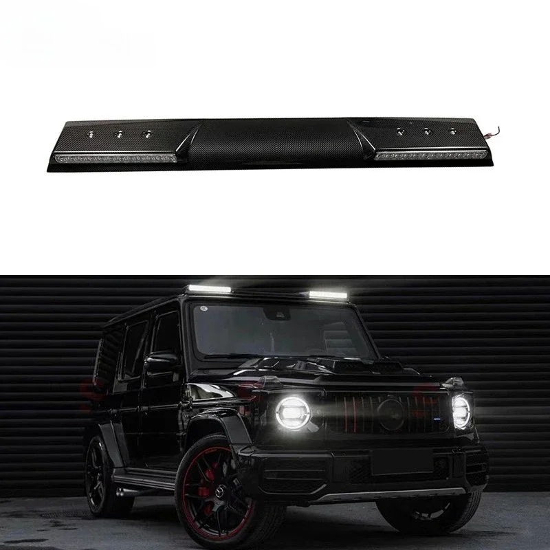 

Suitable For Mercedes-Benz Large G-class W463 W464 Dry Carbon Fiber Roof Light G63 G500 Modified BS Roof Light