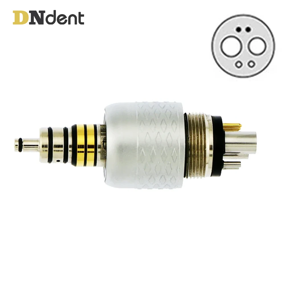 

6Hole Dental Quick Coupling Fiber Optic LED Coupler For WH Roto Quick High Speed Handpiece Dental Tools