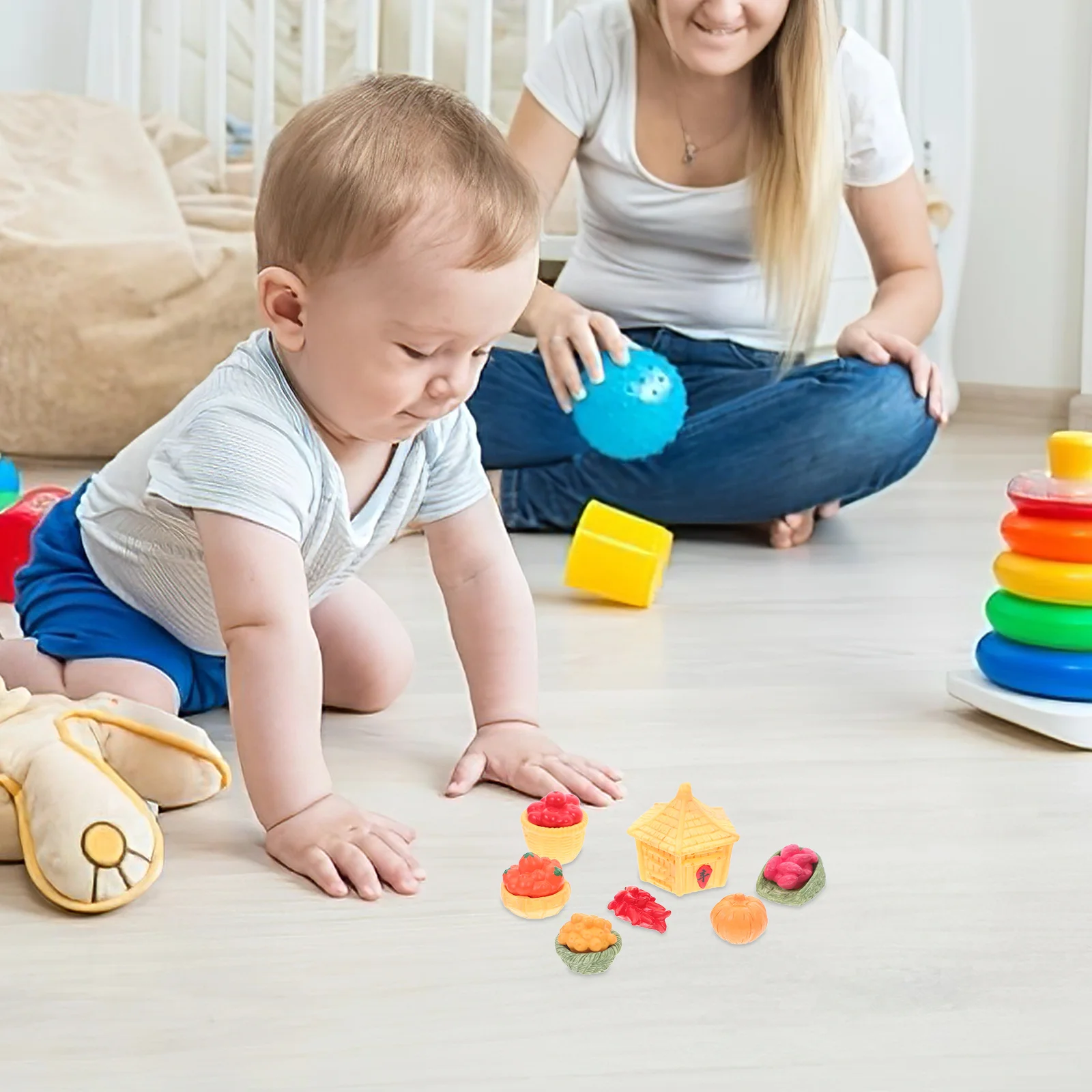 

1Set Creative Micro-Landscape Prop Artificial Vegetables Realistic Fall Decor Autumn Dollhouse Thanksgiving Table