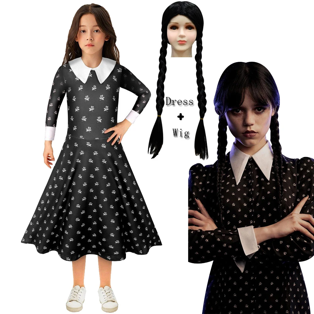 Женский костюм для косплея, винтажный готический костюм с париком для девушек, одежда для ролевых игр на Хэллоуин, 2023