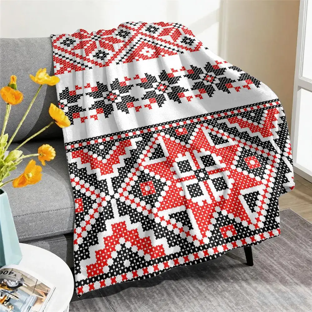Russian Shading Throw Blanket Soft Flannel Throw Lightweight Summer Home Nap Breathable for Sofa Bed Cozy Travel