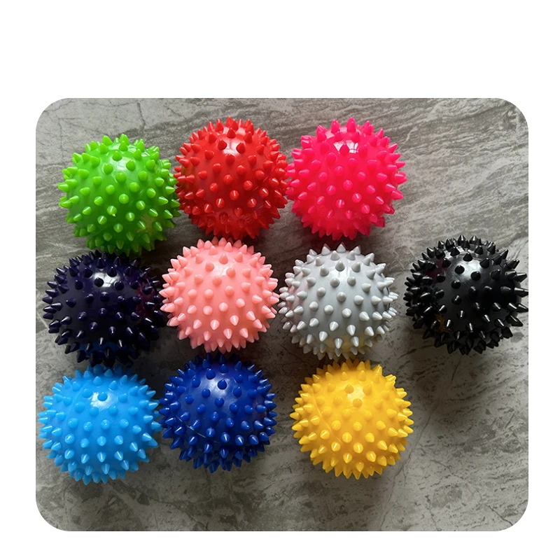 1pcs Durable PVC Spiky Massage Ball Trigger Point Sport Fitness Hand Foot  Plantar Fasciitis Reliever