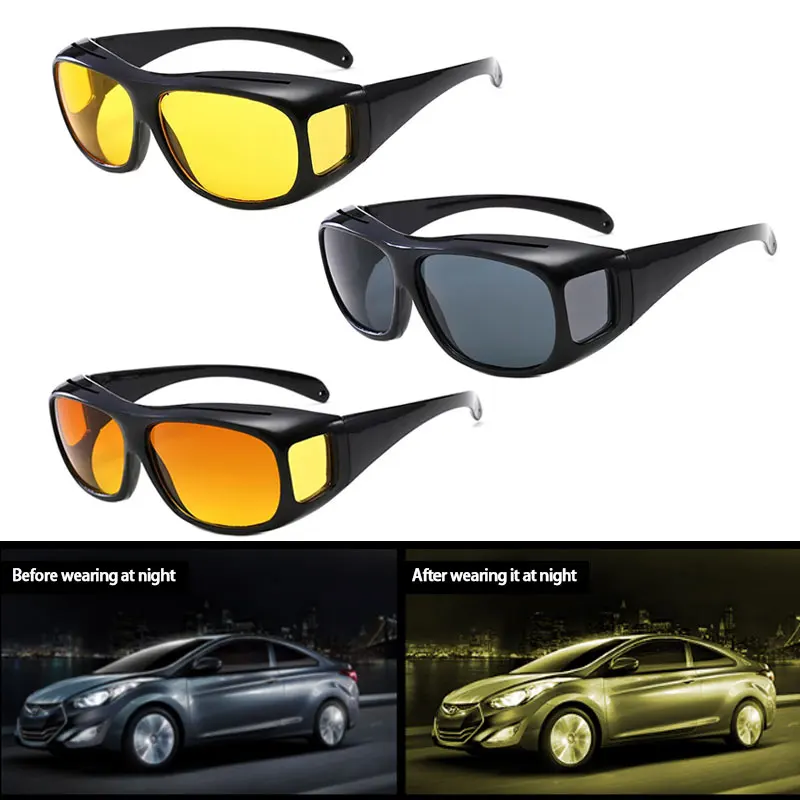 Car Night Vision Sunglasses Night Driving Glasses Driver Goggles Unisex Sun Glasses UV Protection Sunglasses