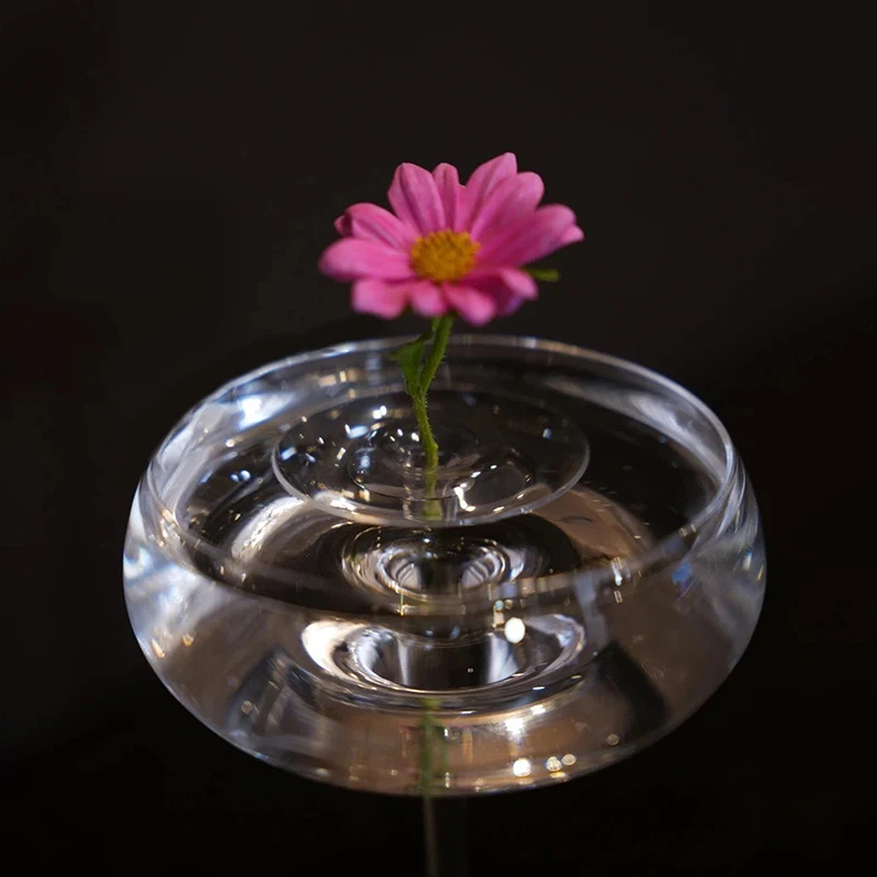 水耕栽培用フローティングフラワーホルダー、フローティングフラワーステムホルダー、透明ステムディスプレイアレンジャーオーガナイザーツール