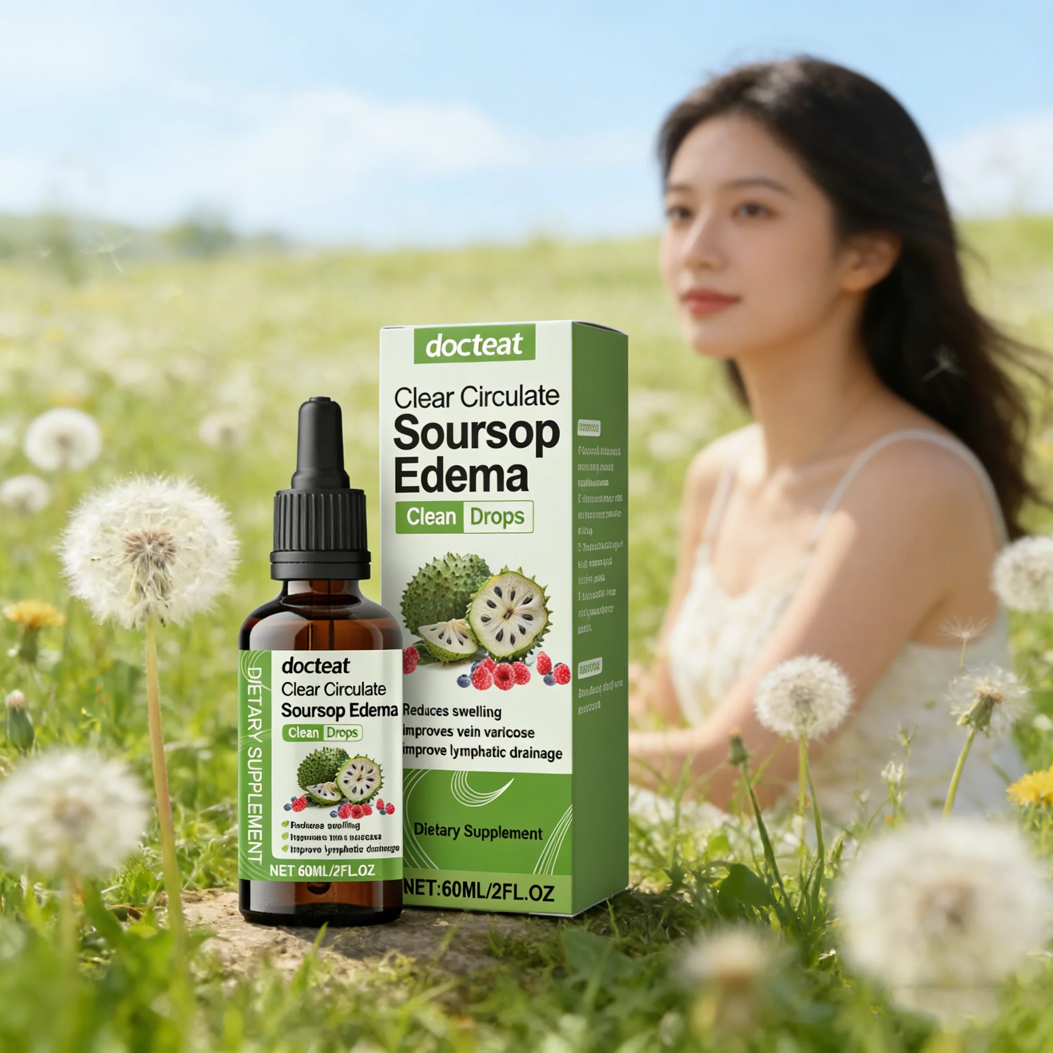 DOCTEAT Slimming Drops Natural Plant Components Eliminate Toxins from Body Metabolism Burn Fat Boost Immunity Nutritional Drops view 2