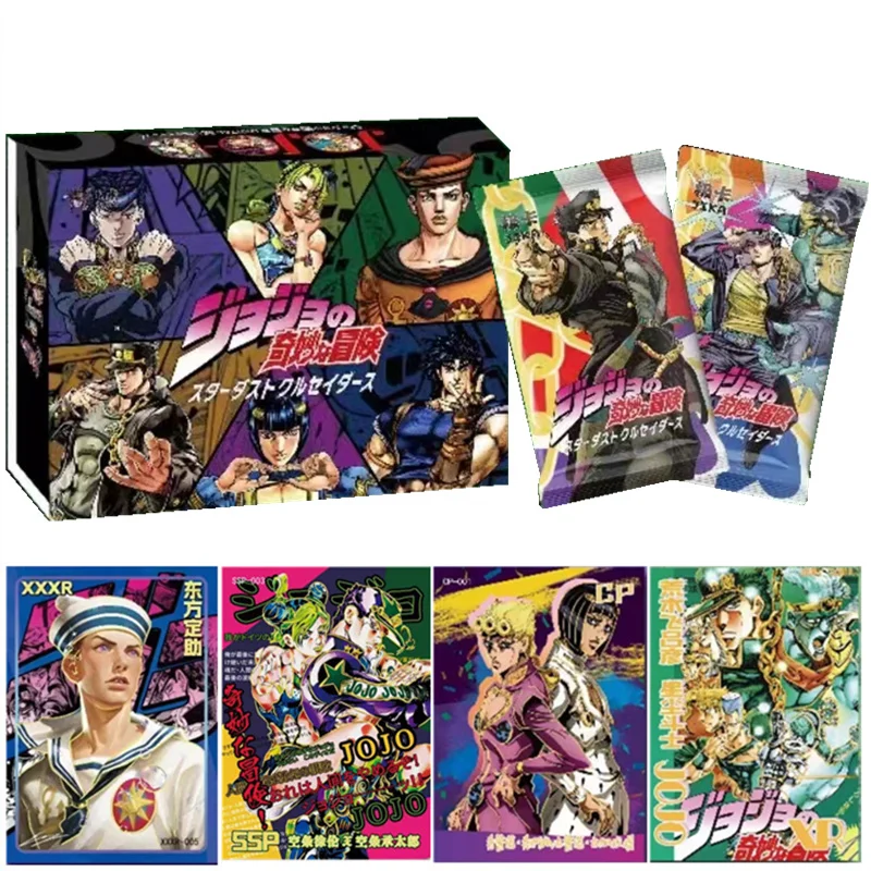 

2024 Game Adventure Character JoJo Bizarre Kujo Jotaro Kakyoin Noriaki Collection Card Cartoon JOJO Card Kids Toy Table Games