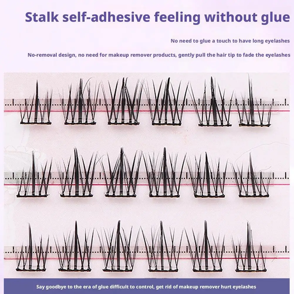 つけまつげ ひまわり グルーフリー 天然接着剤 セグメントまつげ デイリーアイメイク ラッシュエクステンション