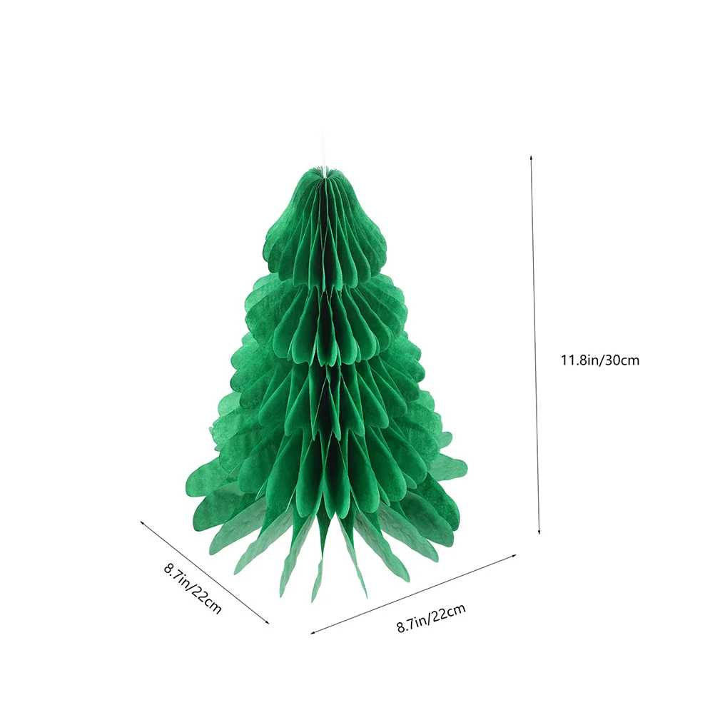 1pcs Honeycomb Christmas Tree Decor Foldable 3D Holiday Centerpiece Easy Assembly Festive Party Decoration Supplies