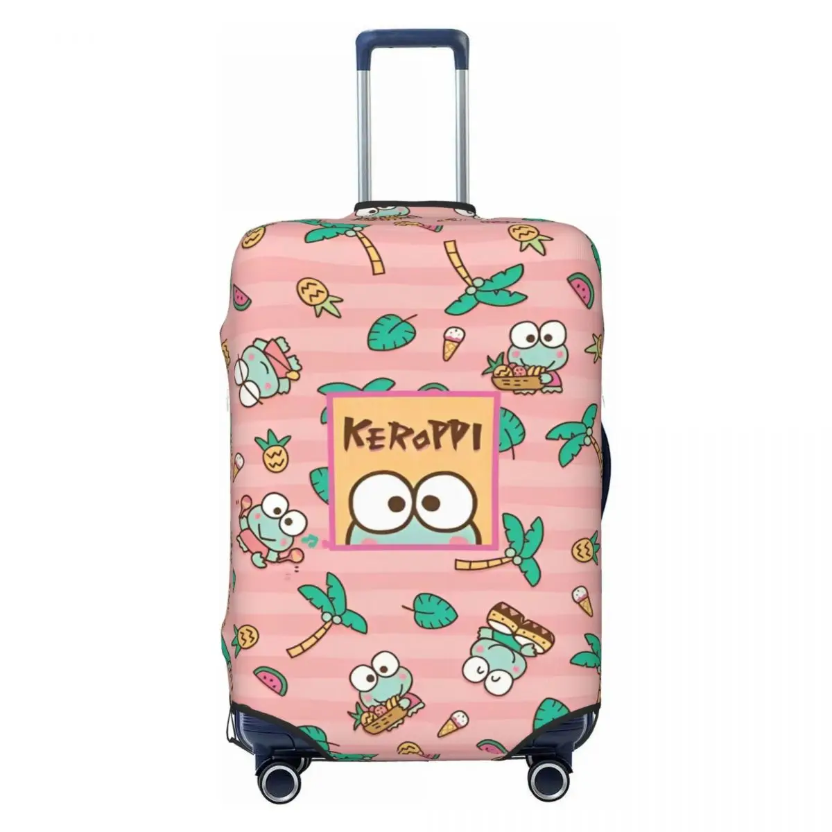 

Keroppi Anime Character Suitcase Cover Holiday Useful Luggage Case Business Protection