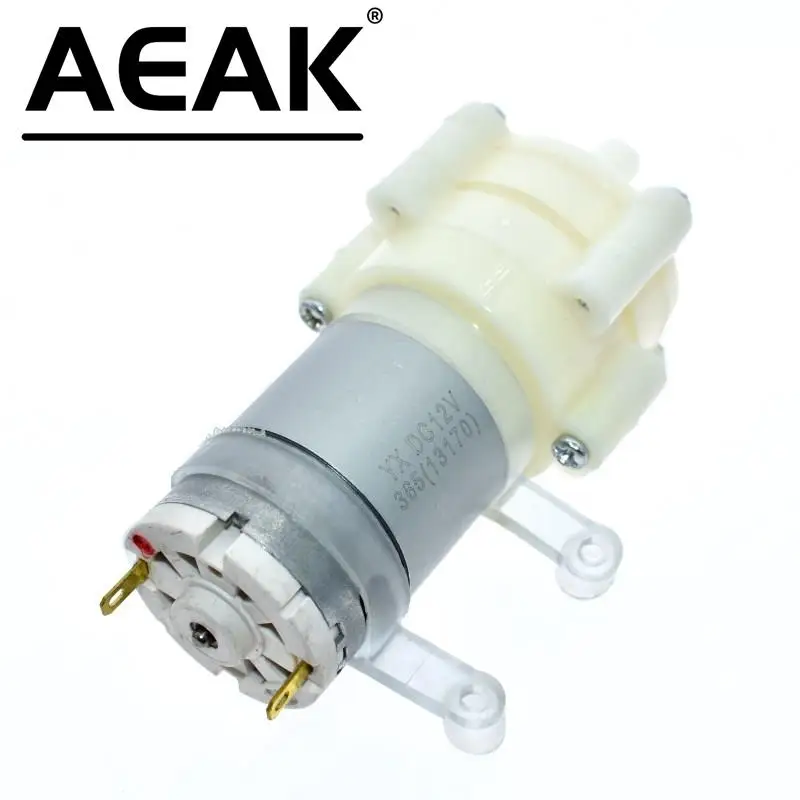 AEAK DC6-12V R385 Aquarium Fish Tank Round Water Air DC Diaphragm Pump Aquarium Air Pumps Accessories