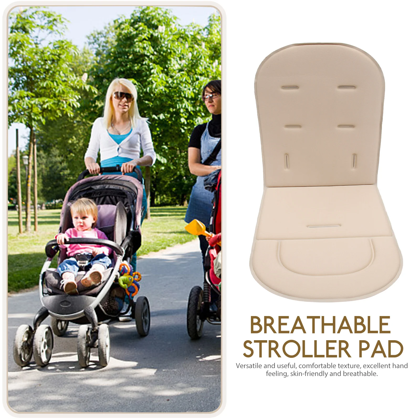 Kinderwagen Katoenen Kussen Ademend Zacht Kinderzitkussen Universele Kinderwagen Inlegkussen Babykussen Zitkussen