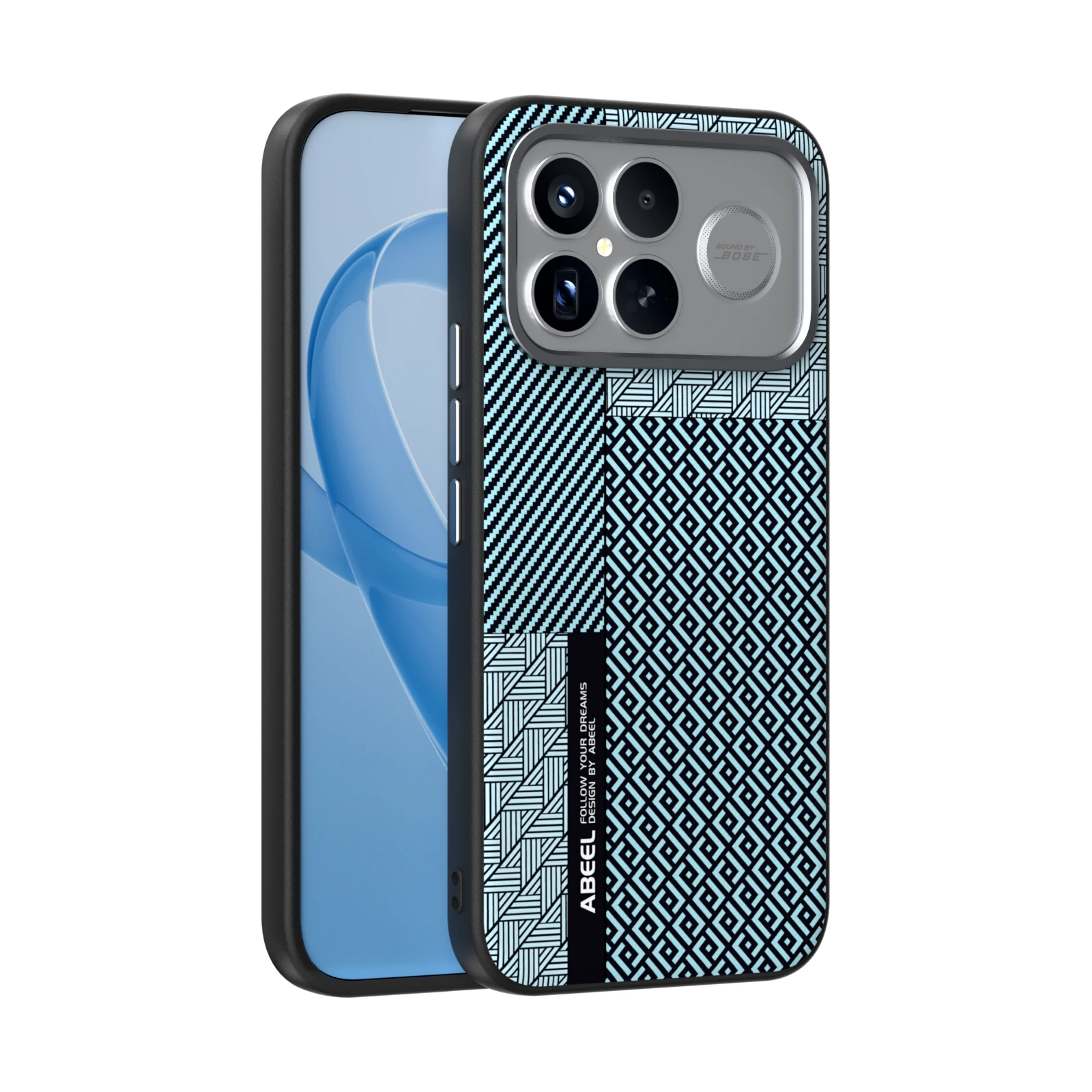 

For Xiaomi Redmi K90 Pro Max Case Wireless Charging Carbon Fiber Leader Pattern Camera Circle Mobile Phone Cases Cover